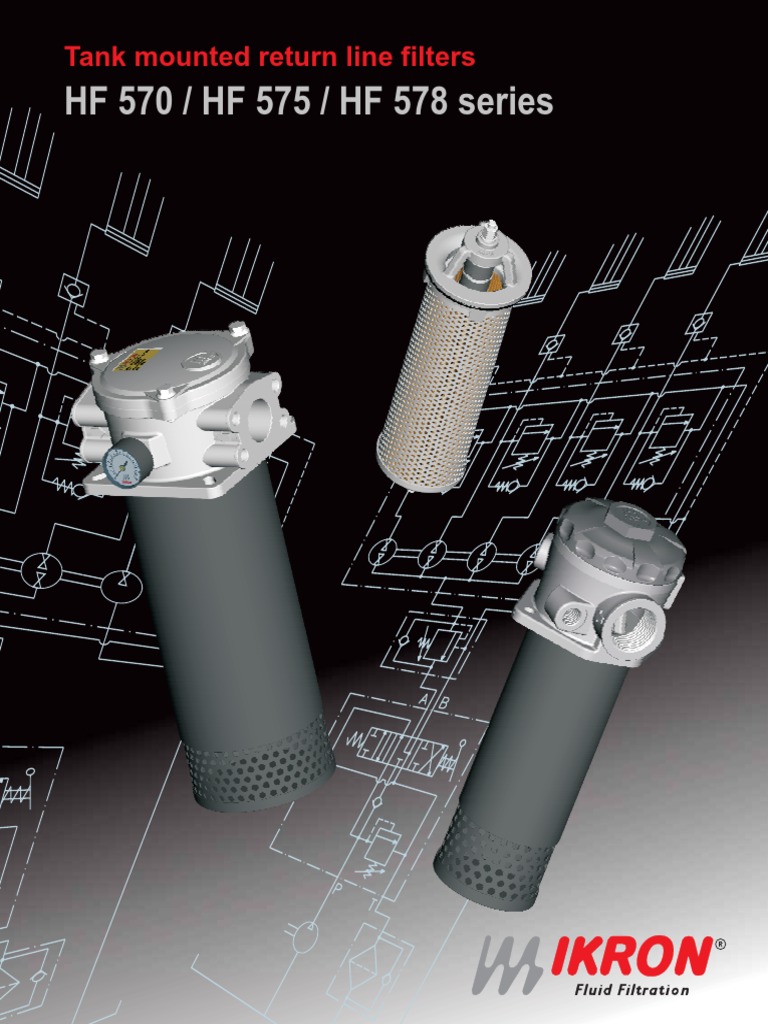 HF 570 / HF 575 / HF 578 Series: Tank Mounted Return Line Filters ...