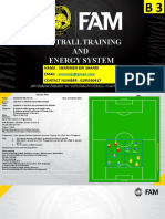 Football Training and Energy System