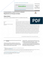 Noção de Risco Na Lei Geral de Proteção de Dados