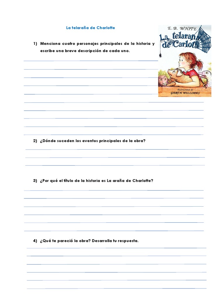 La Telaraña de Charlotte | PDF | Ficción general, image size:768x1024