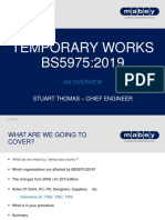 Temporary Works BS5975-2019 Overview of The Revsion
