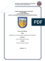 Informe de La Geologia Del Cudrangulo de Abancay