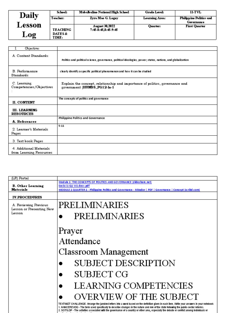 Module 1 the meaning of politics pdf