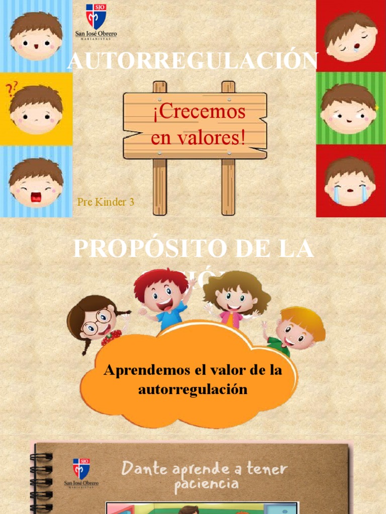 Valores autoregulaci n pk3 pdf
