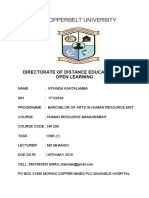 CBU Distance Education HR Planning Challenge Document