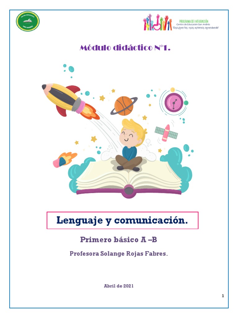 Módulo 1 Lenguaje 1 Pdf Palabra Sílaba