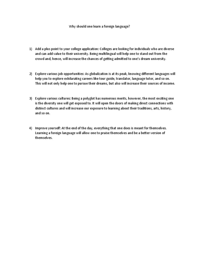 Foreign Language Updated Pdf Career Growth Foreign Language Studies