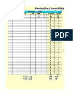 Calculate Battery Bank & Inverter Size