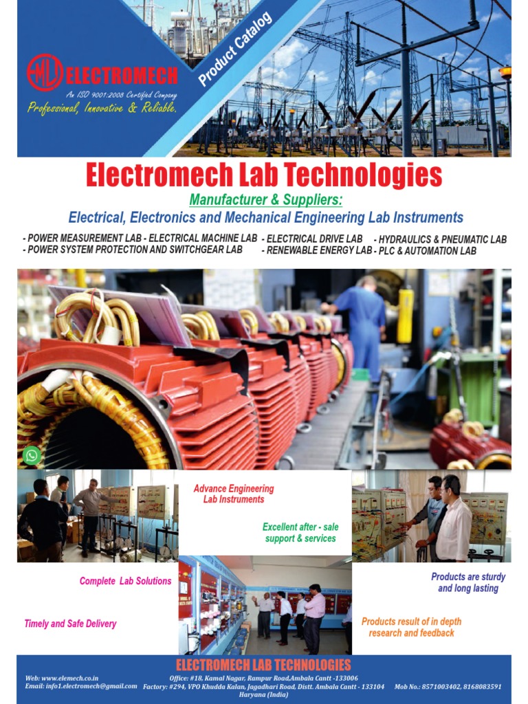 Electromech Lab Instruments Overview | PDF | Technology & Engineering