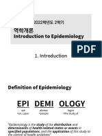 Introduction to Epidemiology