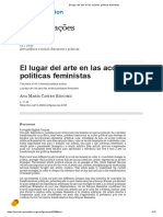 El Lugar Del Arte en Las Acciones Políticas Feministas