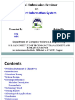Internal Submission Seminar PPT Format