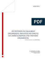 Equilíbrio Orçamental Vigente em Portugal e No DUE - Dra. Matilde Lavouras