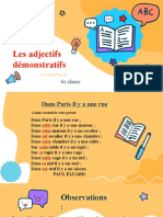 Les Adjectifs Demonstratifs