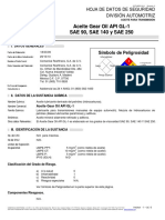 07 HDS Gear Oil Api GL-1 R3