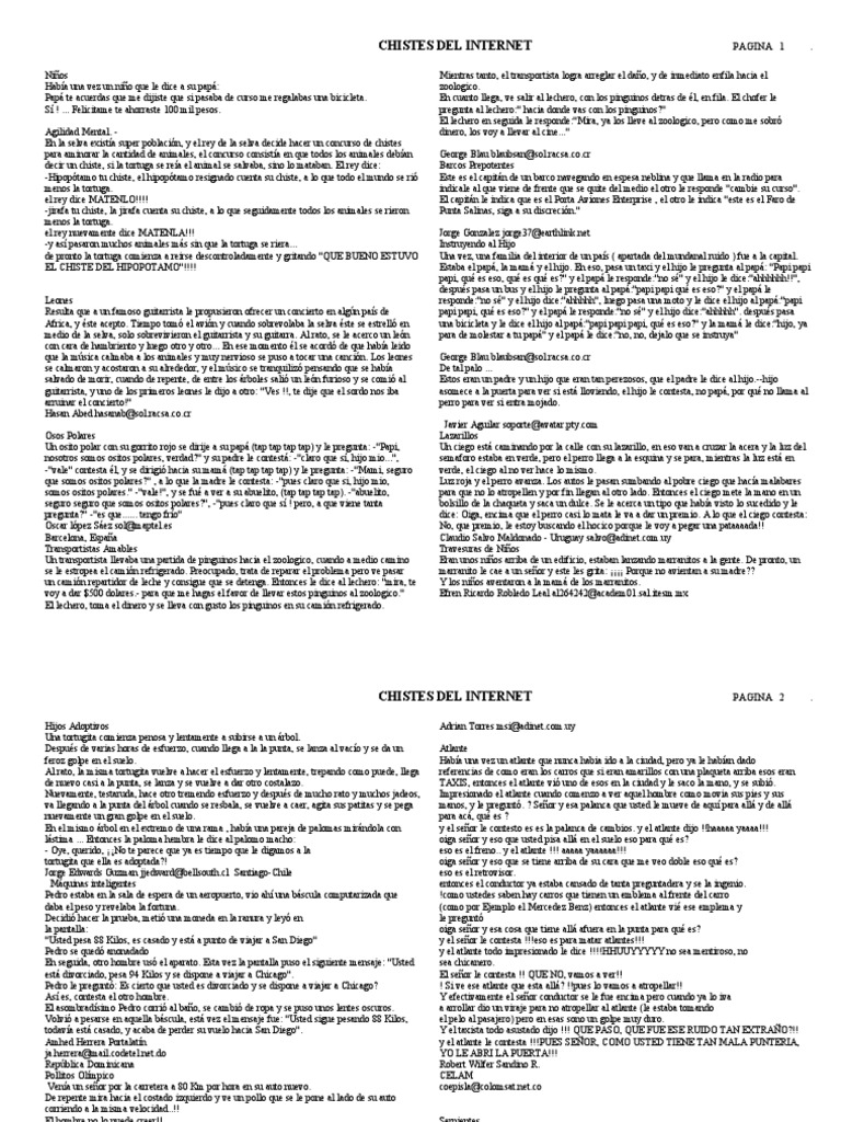 CHISTES 1era Parte | PDF, image size:768x1024