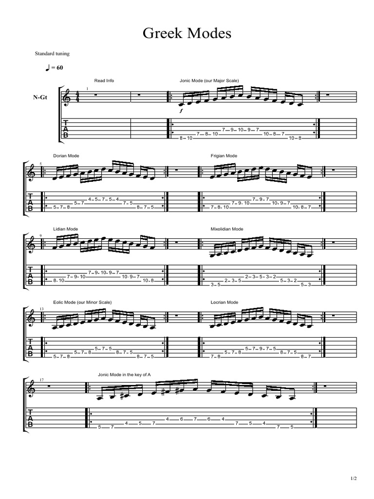Greek Modes PDF