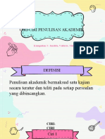 Ciri2 Penulisan Akademik