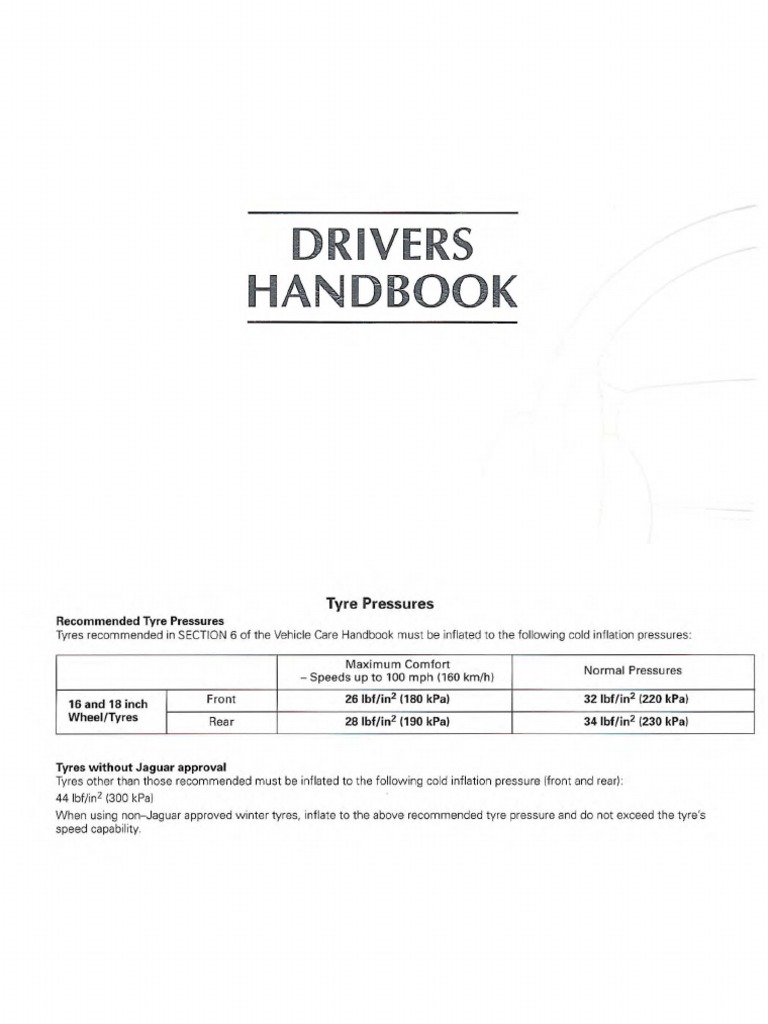 Jaguar XJ Driver's Handbook Overview | PDF