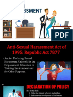 ANTI SEXUAL HARRASSMENT RA 7877 ACT of 1995 1