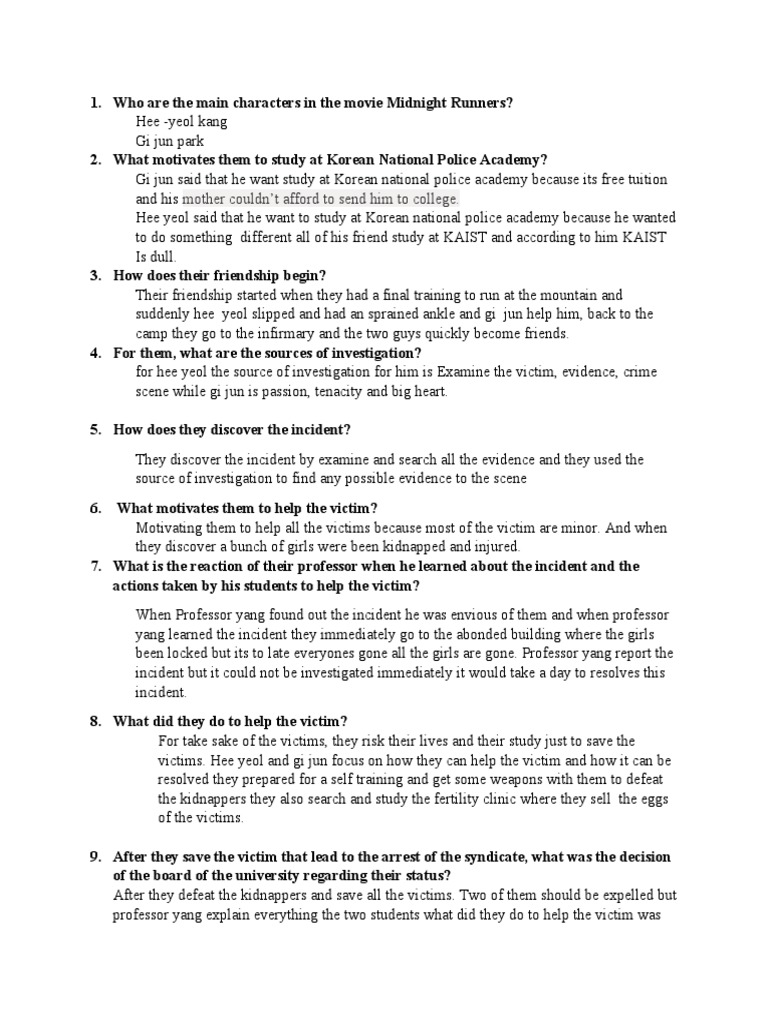 Midnight Runners PDF