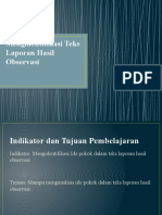 Mengidentifikasi Teks Laporan Hasil Observasi