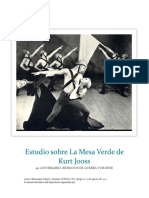 Estudio Sobre La Mesa Verde de Kurt Jooss J Anna Villacampa 1A FLC