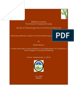 Performance Efficiency Analysis of Livestock Marketing in Afar Region, Ethiopia