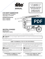 Operator'S Manual: 5700 Watt Generator UT905700 Series