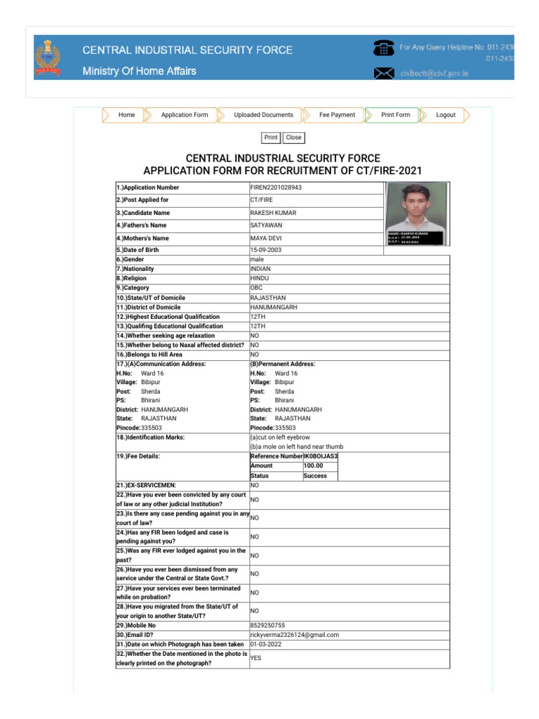 Central Industrial Security Force Meaning In Hindi