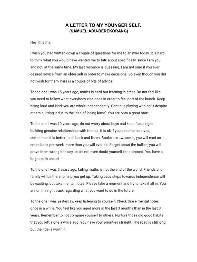 My Younger Self PDF