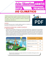 Cambio Climático Para Primer Grado de Secundaria