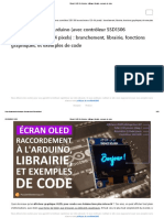 Écran OLED I2c Arduino - Câblage, Librairie, Exemple de Code