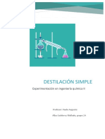 Destilación Simple