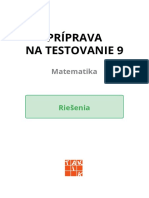 Príprava Na Testovanie 9 Mat - RIESENIA