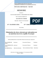 Elimination Des Deux Colorants Par Adsorption.