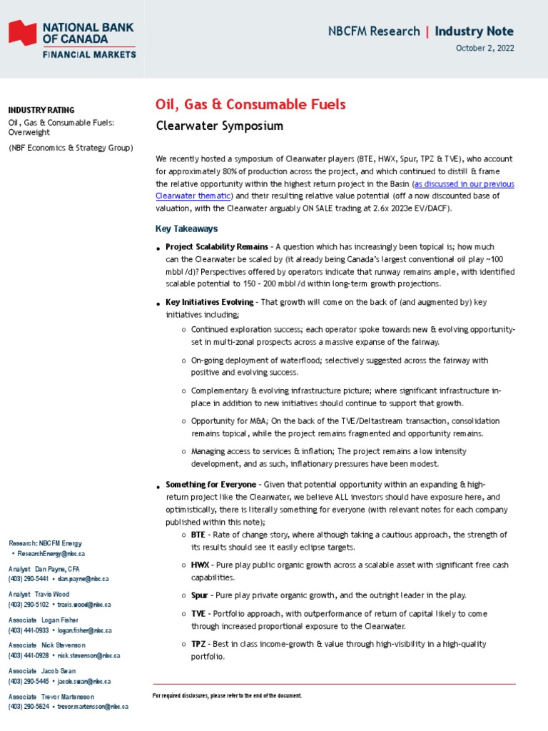 Clearwater From NBF | PDF | Valuation (Finance) | Business