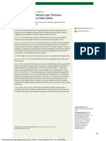 Association Between Retinal Layer Thickness and Cognitive Decline in Older Adults