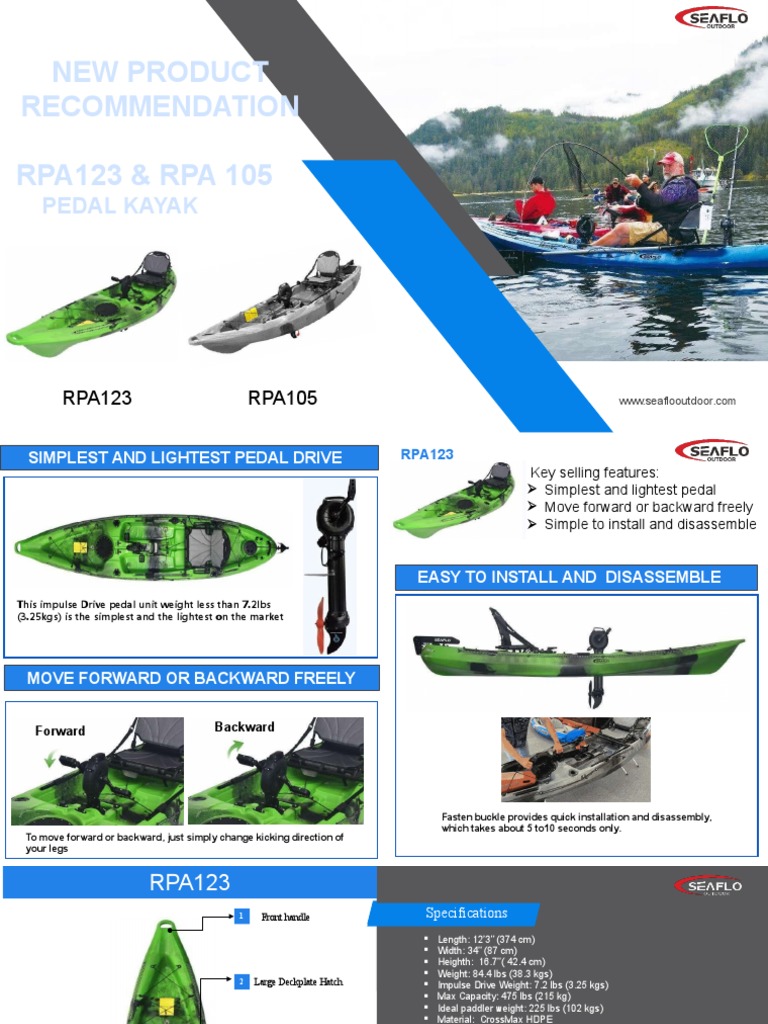 Seaflo Outdoor New Pedal Kayak July 2022 PDF Kayak