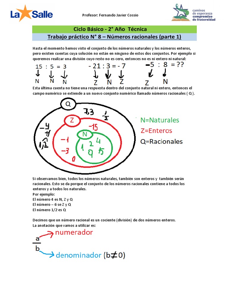 Introducción a los Números Racionales | PDF | Número racional ...