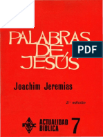 Palabras de Jesús by Joachim Jeremías