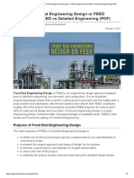 What Is Front End Engineering Design or FEED Engineering - FEED Vs Detailed Engineering PDF