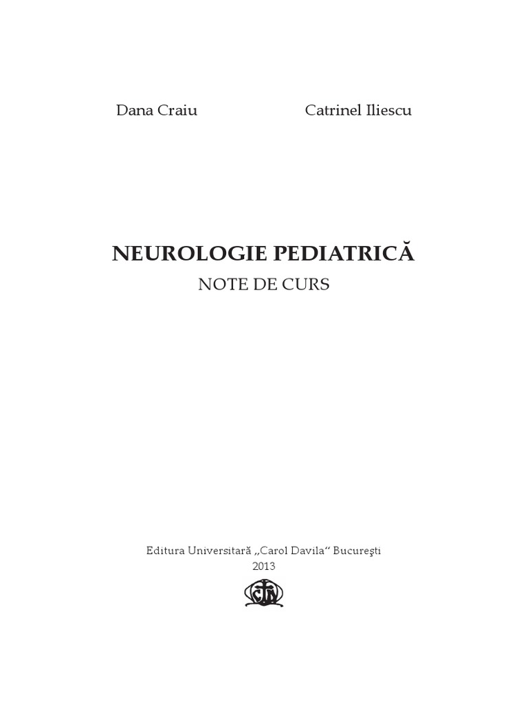 Neurologie - Pediatrica Obregia | PDF