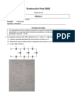 Evaluación Final - Física II - 2022A