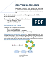 Ligações intermoleculares