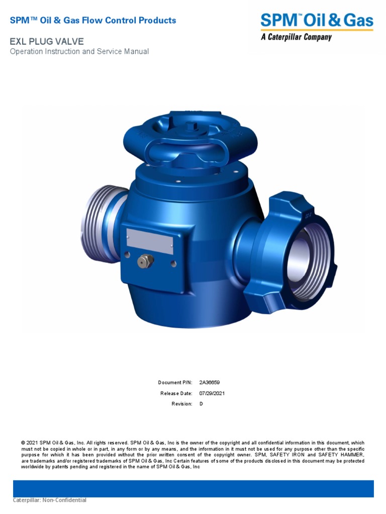 SPM - EXL PLUG VALVE CM20211129-9a392-39da4 | PDF | Valve | Screw