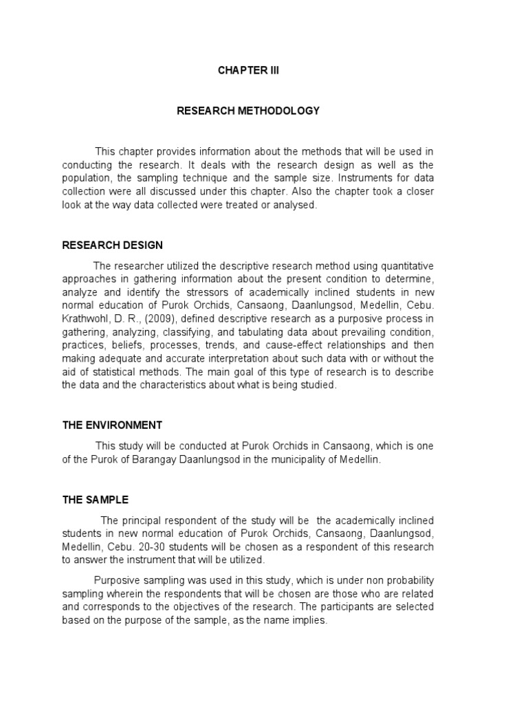 Chapter 3 Research Methodology | PDF