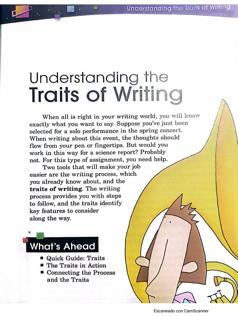 Understanding The Traits of Writing PDF