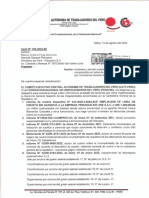 Carta de La CATP A La Gerenta General de Petroperú 19/8/22