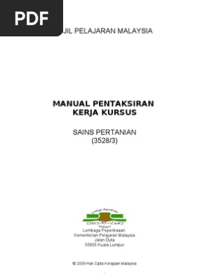Mpkk Sains Pertanian Pdf